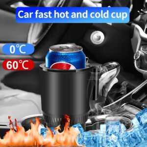 Smart Car Cup Warmer & Cooler | 12V Digital Temperature Display Holder