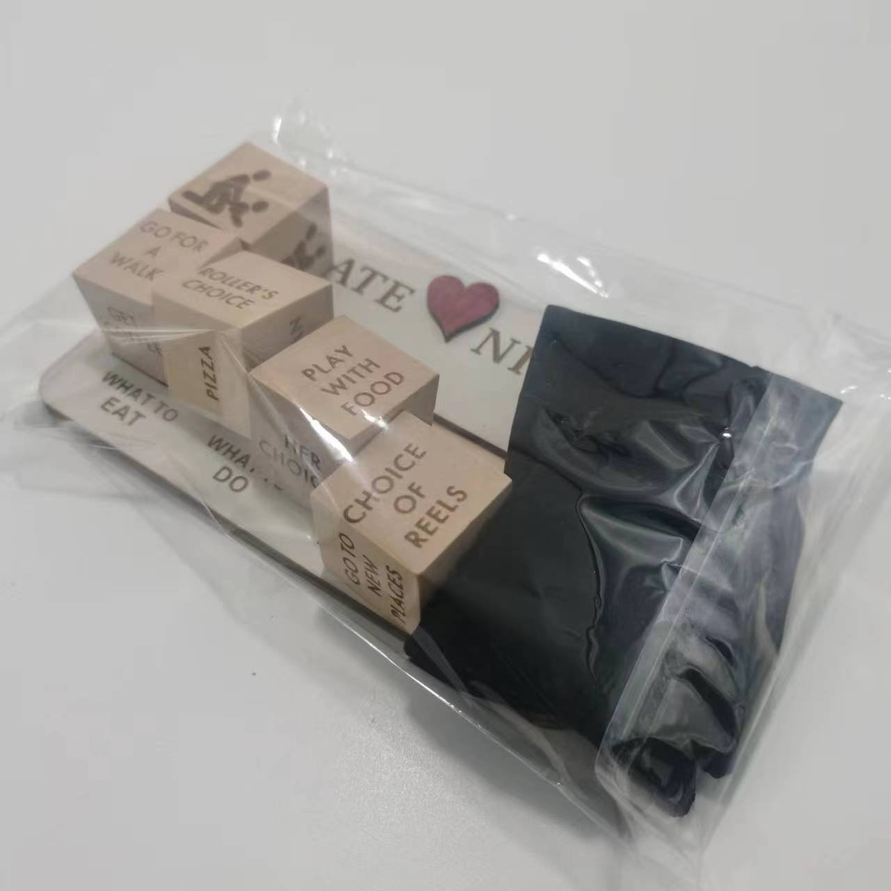 Wooden Date Night Dice Wooden Date Night Ideas Game Dice Romantic Couple Date Night Game Action Decision Dice Games For Couple - Image 3