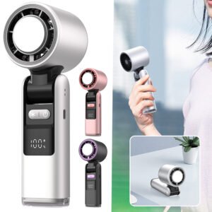 Turbos Chilled Ice Sensation Cold Fan Super Mini Turbos Speed Fan USB Powered Digital Display For Outdoor Camping Travel