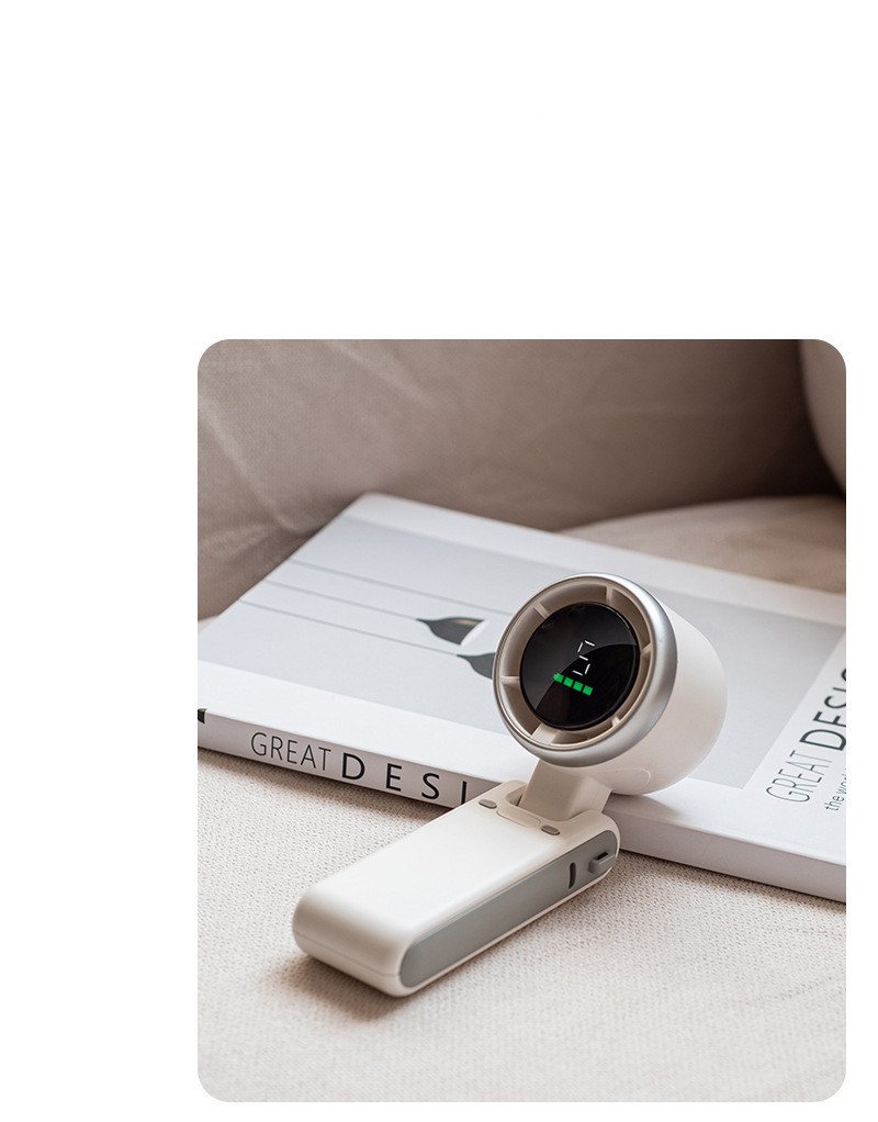 Hanging Neck Outdoor 180 Degree Folding Desktop Mini Fan Hand-held Folding High-speed Powerful Turbo Fan - Image 8